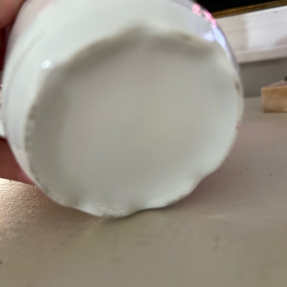 Vintage mustache mug, floral shave mug, rose, Victorian, pink - Picture 5 of 10